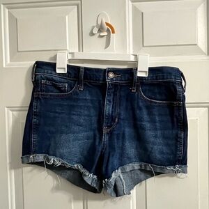 Hollister Dark Blue Jean Shorts